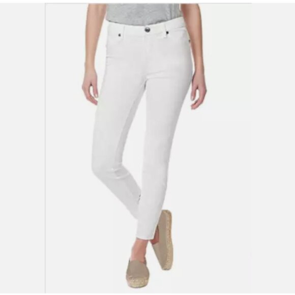 Buffalo David Bitton Denim - Buffalo David Bitton Womens White Skinny Stretch Ankle Jean